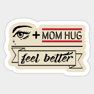 MOM hug Sticker